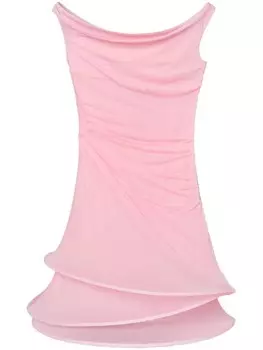 Tory Burch платье-кольцо из джерси, розовый