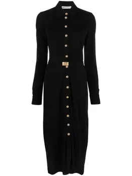 Tory Burch платье миди на кнопках, черный