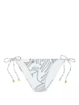 Tory Burch плавки бикини с принтом, синий