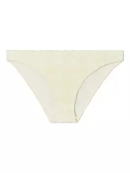 Tory Burch плавки бикини Terry с логотипом, нейтральный