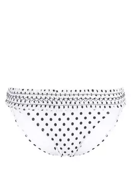 Tory Burch плавки бикини в горох, белый