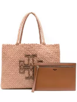 Tory Burch плетеная сумка-тоут McGraw Dragon, нейтральный цвет
