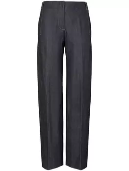 Tory Burch прямые джинсы Selvedge, синий