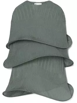 Tory Burch ярусный кейп в рубчик, зеленый