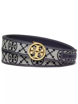 Tory Burch ремень Miller с монограммой, синий