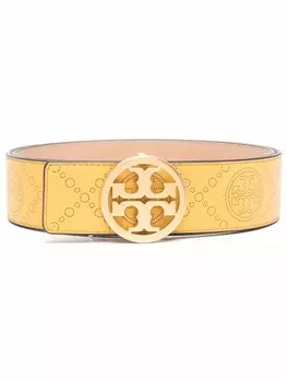 Tory Burch ремень с монограммой, желтый