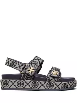 Tory Burch сандалии Kira Sport с монограммой, синий