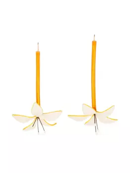 Tory Burch серьги Flower, белый