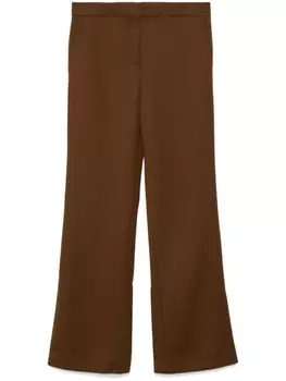 Tory Burch шерстяные брюки, коричневый