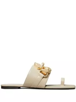 Tory Burch шлепанцы Jessa, нейтральный цвет