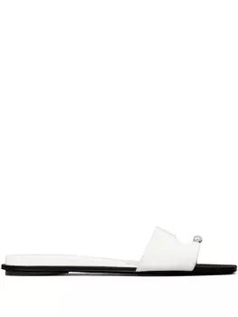 Tory Burch шлепанцы Pierced, белый
