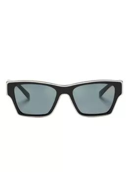 Tory Burch солнцезащитные очки в прямоугольной оправе, черный