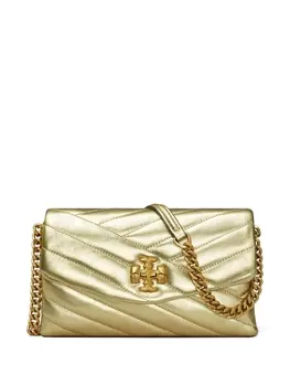 Tory Burch стеганая мини-сумка Kira, золотистый