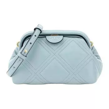 TORY BURCH Сумка через плечо Fleming из кожи наппа, женская, синяя, Trumpets