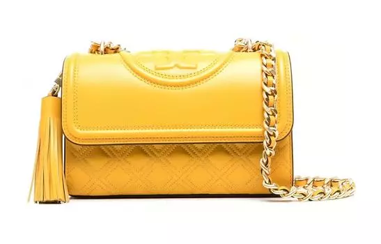 TORY BURCH Сумка через плечо из овчины, женская, желтая, Trumpets