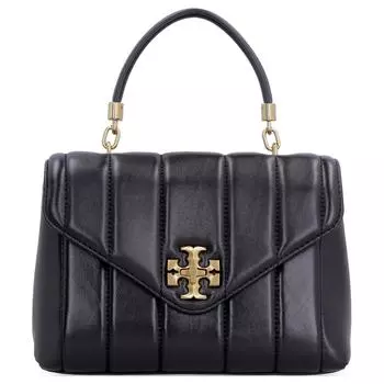 TORY BURCH Сумка через плечо Kira из кожи, женская, черного цвета, небольшого размера