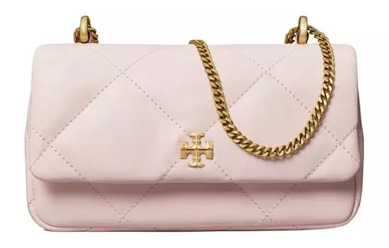 TORY BURCH Сумка через плечо Kira из коровьей кожи, мини-сумка на плечо, женская, розового цвета