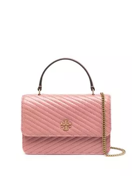 Tory Burch сумка через плечо Kira Moto Quilt, розовый