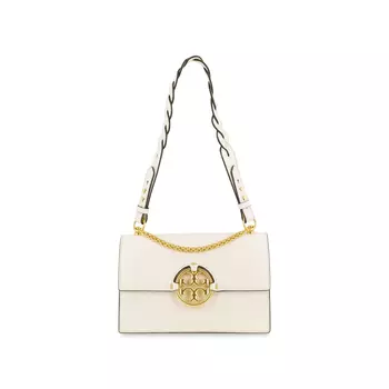 TORY BURCH Сумка через плечо Miller Leather, женская, белого цвета, небольшого размера