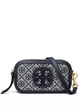 Tory Burch сумка через плечо Miller T Monogram, синий