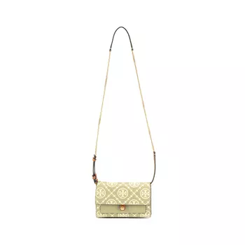 TORY BURCH Сумка через плечо с тиснением в виде монограммы T, женская, цвет оливково-зеленый