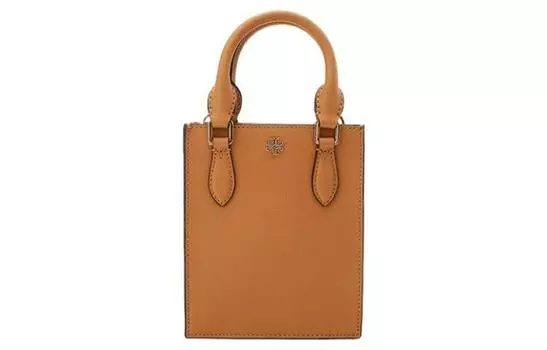 TORY BURCH Сумка для нот Emerson из кожи, через плечо, мини, женская, бежевого цвета