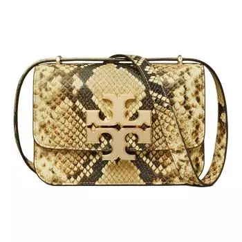 TORY BURCH Сумка Eleanor из овчины через плечо, сумка Trumpets, женская, кориандрового и черного цветов