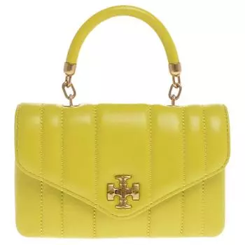TORY BURCH Сумка Kira из кожи через плечо, мини-сумка женская, желтая