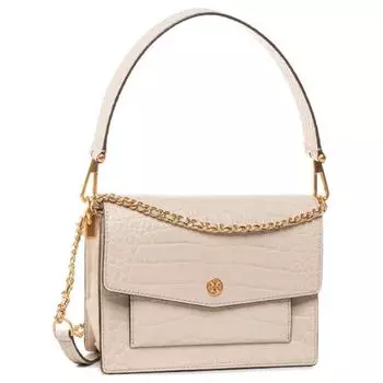 TORY BURCH Сумка-конверт Robinson из коровьей кожи, сумка на плечо, обычная женская, мелово-белая