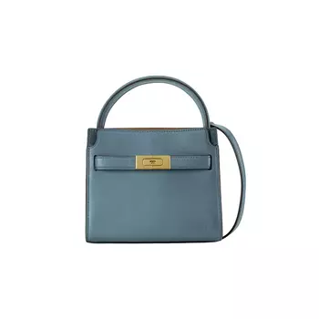 TORY BURCH Сумка Lee Radziwill из коровьей кожи, мини, женская, светло-голубая