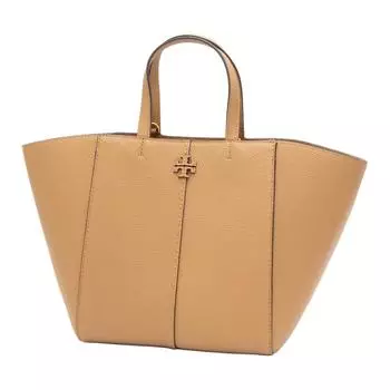 TORY BURCH Сумка McGraw Litchi Grain Leather на плечо, сумка через плечо, женская, коричневого цвета