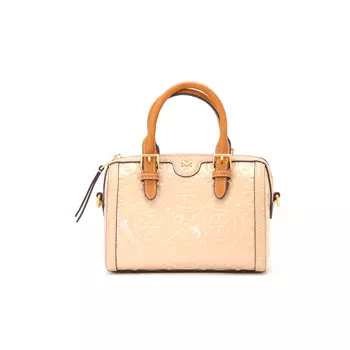 TORY BURCH Сумка-мессенджер из кожи с монограммой T, сумка через плечо, женская сумка-труба, светло-персиковая