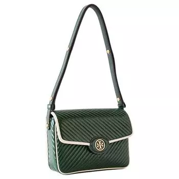 TORY BURCH Сумка-мессенджер Robinson из коровьей кожи, сумка-мессенджер, сумка на плечо, обычная женская, зеленая