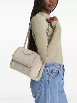 Tory Burch сумка на плечо Fleming Soft, серый