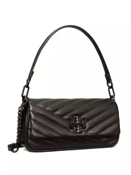 Tory Burch сумка на плечо Kira с узором шеврон, черный