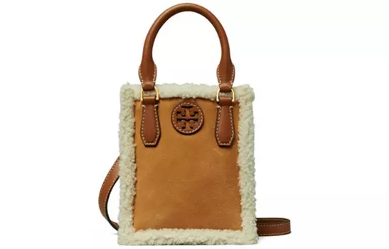 TORY BURCH Сумка-шоппер Blake Suede, сумка-шоппер, сумка через плечо, женская, мини-сумка, орехово-коричневый цвет