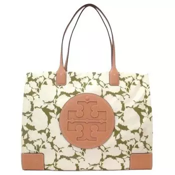 TORY BURCH Сумка-шоппер Ella Fabric Tote Bag, женская сумка через плечо, зеленая, с цветочным принтом