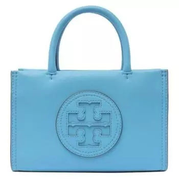 TORY BURCH Сумка-шоппер Ella из искусственной кожи, сумка-шоппер, сумка через плечо, мини-сумка женская, небесно-голубая