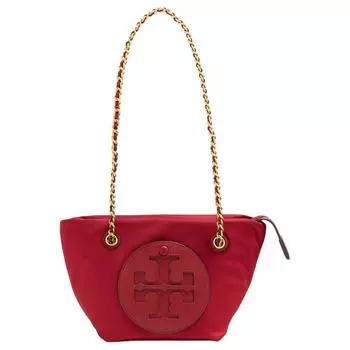 TORY BURCH Сумка-шоппер Ella из переработанного нейлона, сумка для покупок, сумка через плечо, женская, красная, Trumpets