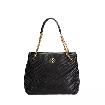 TORY BURCH Сумка-шоппер Kira из кожи наппа, сумка-шоппер, обычная женская, черная