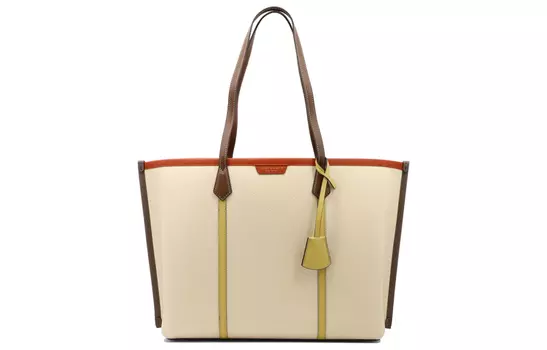 TORY BURCH Сумка-шоппер Perry Leather, женская, светло-коричневая