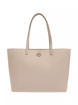 Tory Burch сумка-тоут из кожи McGraw, нейтральный цвет