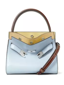 Tory Burch сумка-тоут Lee Radziwill Double размера мини, синий