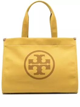 Tory Burch сумка-тоут с логотипом, желтый