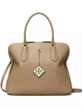 Tory Burch сумка-тоут Swing из зернистой кожи, коричневый