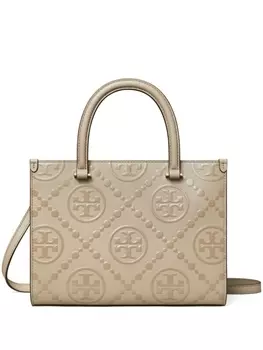 Tory Burch сумка-тоут T Monogram, серый