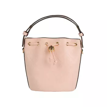 TORY BURCH Сумка-ведро из кожи с монограммой T, сумка на плечо, сумка через плечо, женская мини-сумка розового цвета