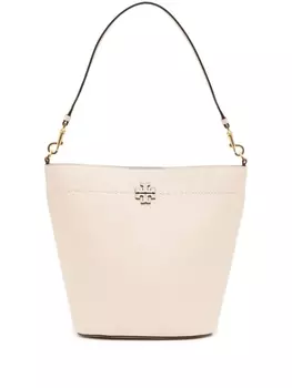 Tory Burch сумка-ведро McGraw с логотипом, белый