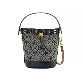 TORY BURCH Сумка-ведро Mini T Monogram Tory Navy