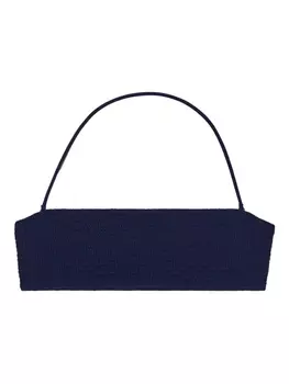 Tory Burch топ бикини со сборками, синий